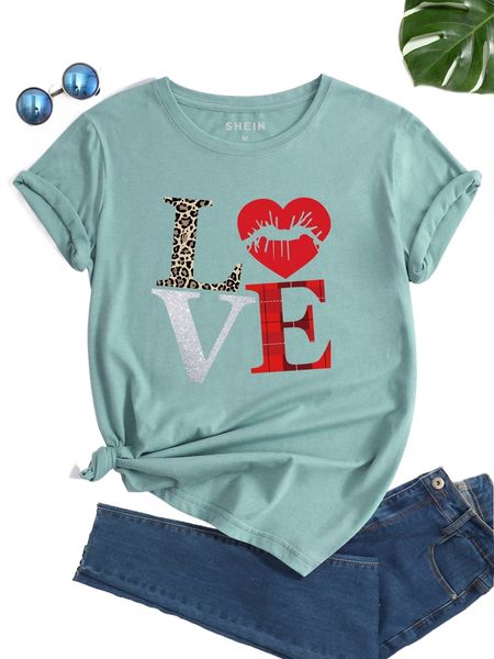 

lip & letter graphic tee 51f0#, White