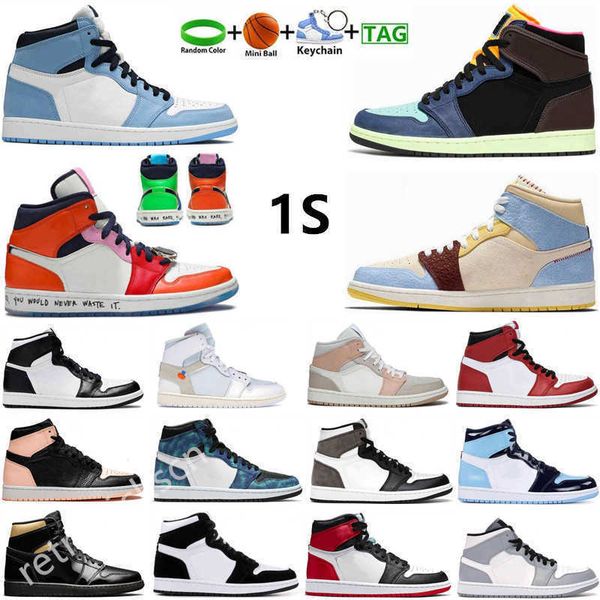 

basketball shoes 1 1s sneakers rebellionaire bred patent dark mocha marina blue bubble gum obsidian shadow royal toe twist men women, Black