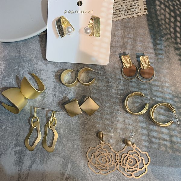 

s925 advanced fmetallic earrings women new fashion earrings, Silver