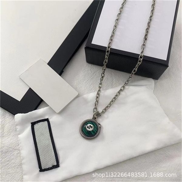 

2022 fashion 20% off designer jewelry gujia thai silver 925 double g three-dimensional spirit snake ring edge pendant necklace couple gift
