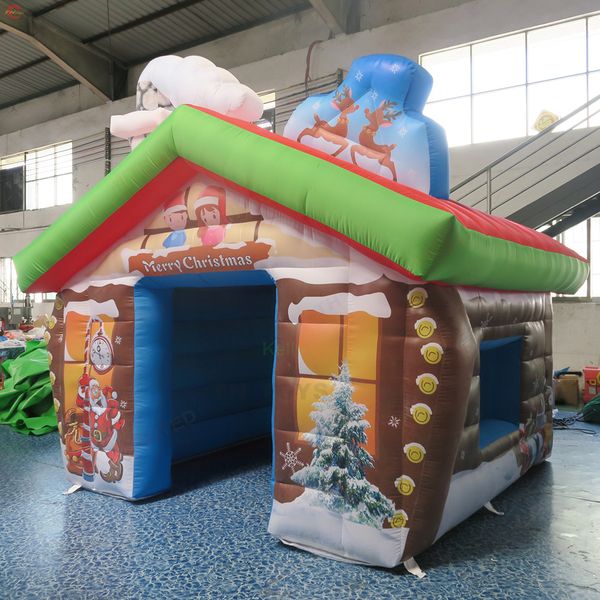 

outdoor activities inflatable christmas house santa grotto for sale
