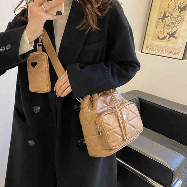 

2023 luxury casual bucket double single ling lattice solidmwq6womenshigh