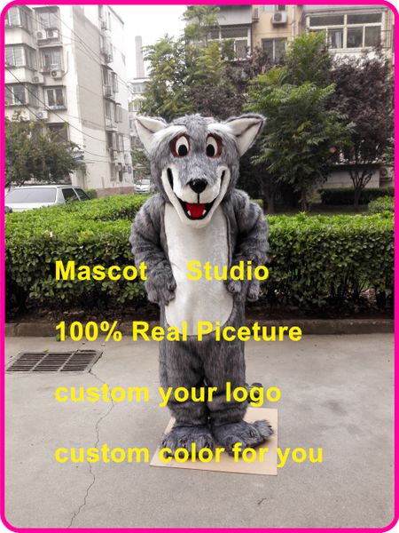 

mascot doll costumeplush wolf mascot coyote werewolf costume custom fancy costume anime kit mascotte theme fancy dress carnival 41472, Red;yellow