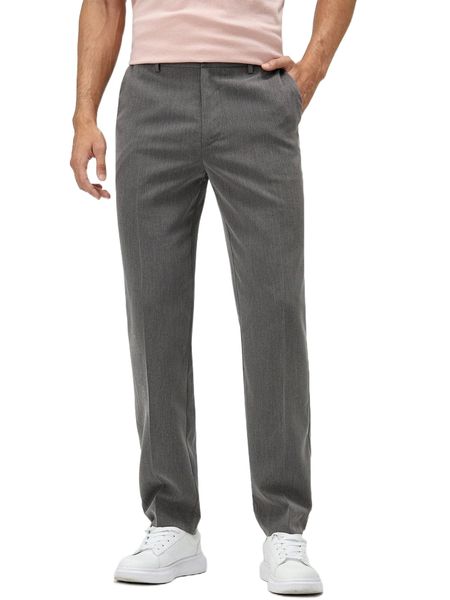 

men slant pocket tailored pants j4fo#, Black