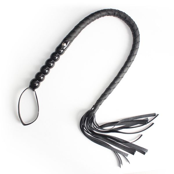 

new 80cm pu leather whip with lashing handle spanking paddle scattered knout flirting erotic toys for sm games beauty items