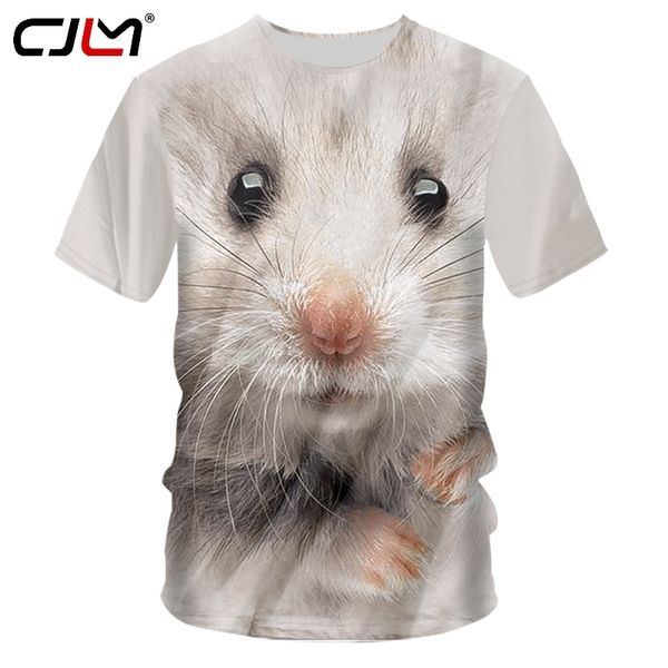 Camicie da uomo Casual Animal White Mouse Oneck Tshirt Drop Summer Cina 3D TShirt Fornitori all'ingrosso 220623