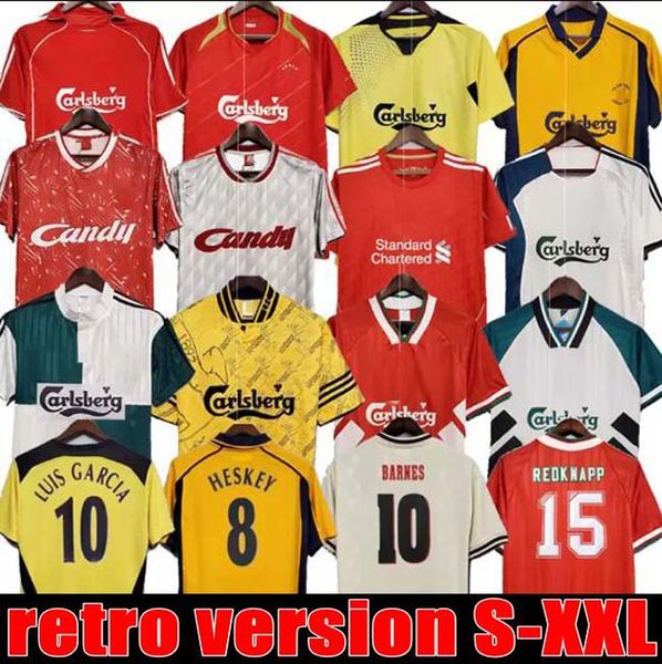 

04 05 retro soccer jersey gerrard 1982 fowler dalglish football shirts torres 1989 maillot 06 07 barnes 08 09 rush 97 95 96 93 mcmanaman 85, Black;gray