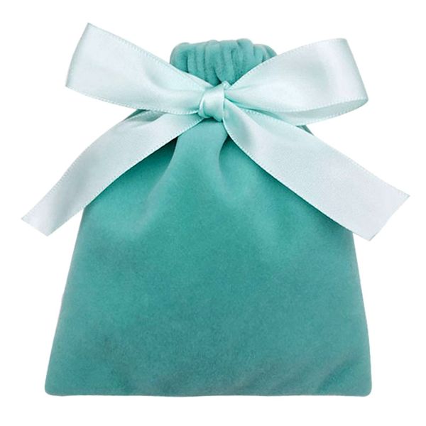 

velvet ribbon jewelry gift bags 7x9cm 10x12cm 12x15cm 15x20cm pack 50 eyelashes makeup earring ring stud necklace packaging pouches, Pink;blue