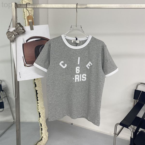 

women's t-shirt designer 22 spring and summer new fashion br xiaoxiang + women's round neck cotton letter printed t-shirt simple,, White