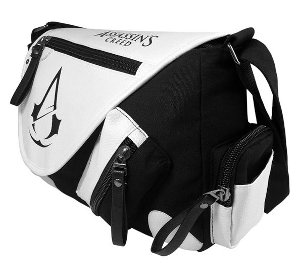 Luxus -Designer -Tasche Mode Cartoon Handtaschen PU Leder Freizeitbeutel Schwarz -Weiß -Farbkontrast Messenger Bag Canvas Student Rucksack