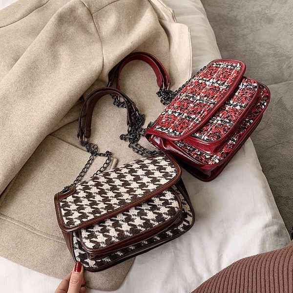 

purses outlet lattice women's 2020ins public personality messenger bag postman bag