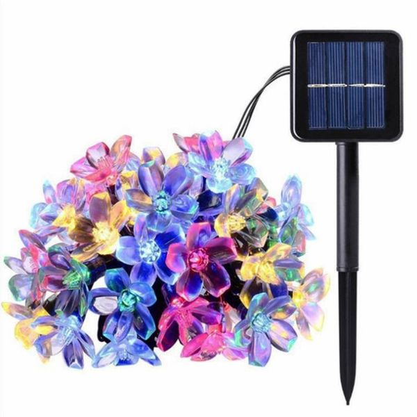 Saiten Solar LED Lichterketten Urlaub Dekorativ Warmweiß Mehrfarbig Licht Outdoor Garten Wasserdicht LichterketteLED