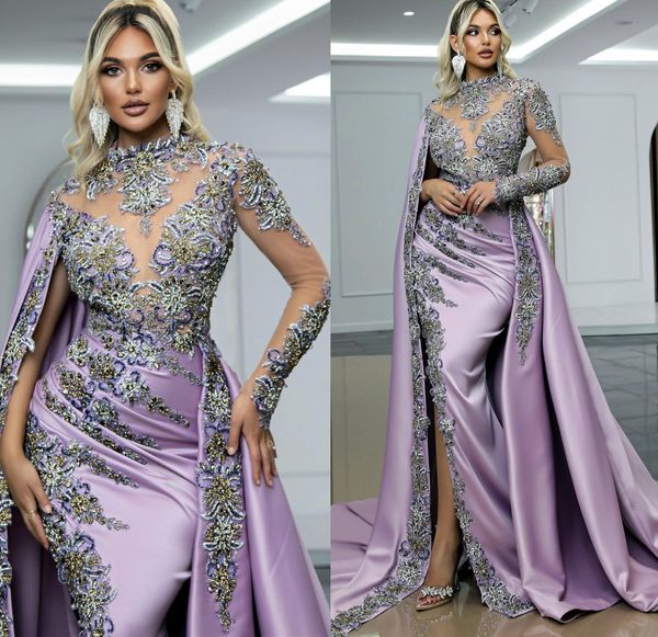 Плюс размер арабский aso ebi ebi lilac русалка