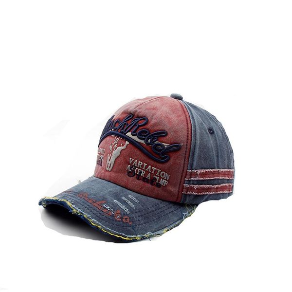 

new 2018 vintage washed baseball trucker cap patch letter dad hat cowboy cap sun hat bone snapback basecap hats caps men gorras2015, Blue;gray