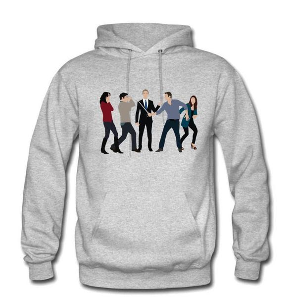 Moletons masculinos moletons como conheci sua mãe Himym TV Show de TV masculino Autumn de alta qualidade Cotton Fleece Manga Longa com capuz S