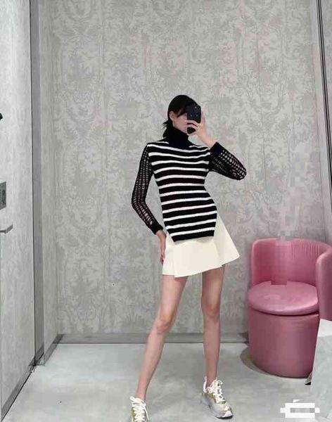 

women's sweaters autumn and winter temperament color backless high neck long sleeved sweater heavy industry y2l3, White;black