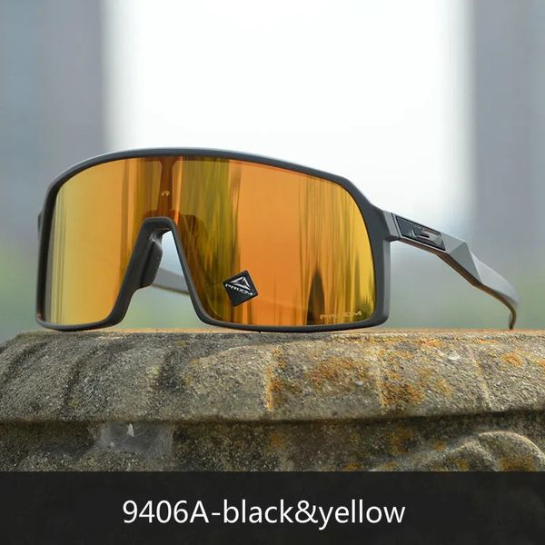 

Cycling Sunglasses Bike Eyewear Full frame TR9O Black polarized lens Outdoor Sport Sunglasses 3PCS Lens model 9406 MTB Cycle Goggles