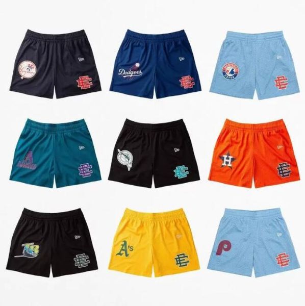 

2022 mens shorts eric emanuel ee fitness bodybuilding summer gyms male breathable mesh quick dry sportswear jogger beach casual, White;black