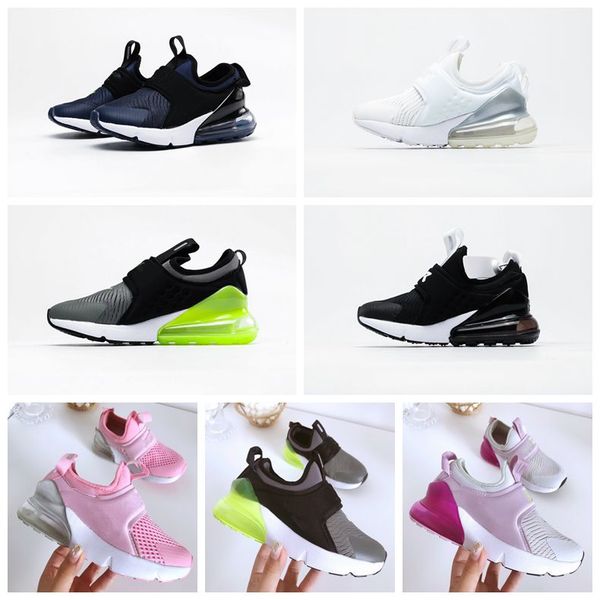 

27c kids athletic outdoor sport shoes designer youth hiking shoe baby boy girl running shoes blackout unc like heiress black stingray sneake