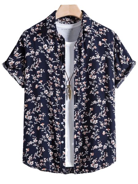 

men random floral print shirt without tee z0jw#, White;black