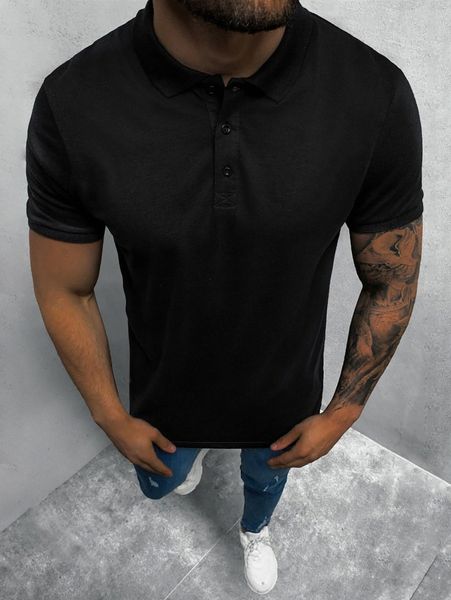 

men solid polo shirt i9zc#, White;black