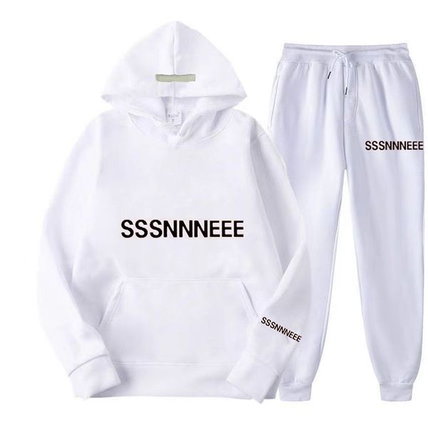 

men's set tracksuit tracksuits sets designer sweatshirts suits mens sport sweater two piece sets for women pants and sweat suit 3d lett, Gray