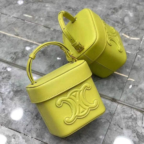 

2022 spring triumphal arch lunch leather fashion youth mini box women's single shoulder hand carrying small square bag
