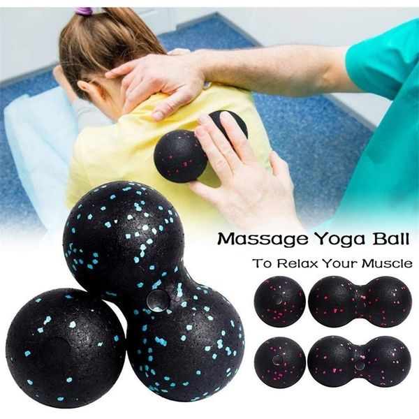 

epp lacrosse myofascia ball peanut massage ball high density lightweight fitness body fascia exercise relieve pain yoga ball 220812