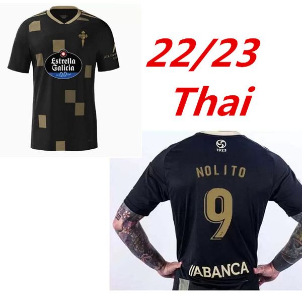 

2022 2023 celta de vigo soccer jerseys iago aspas 22 23 franco cervi s.mina brais mendez hugo mallo nolito football shirt mens jersey 999, Black;yellow