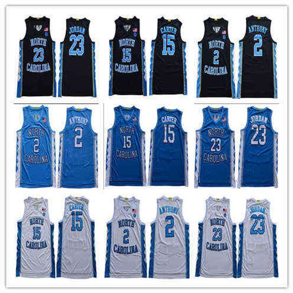 

north carolina tar heels #2 cole anthony 23 michael 15 vince carter college basketball jerseys s-3xl style stitched
