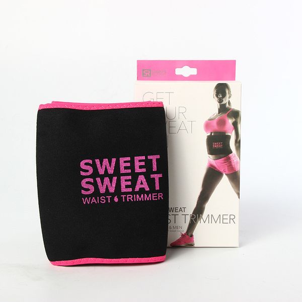 

2022 new packaging sweet sweat waist trimmer fitness stripes sweat belt z13021