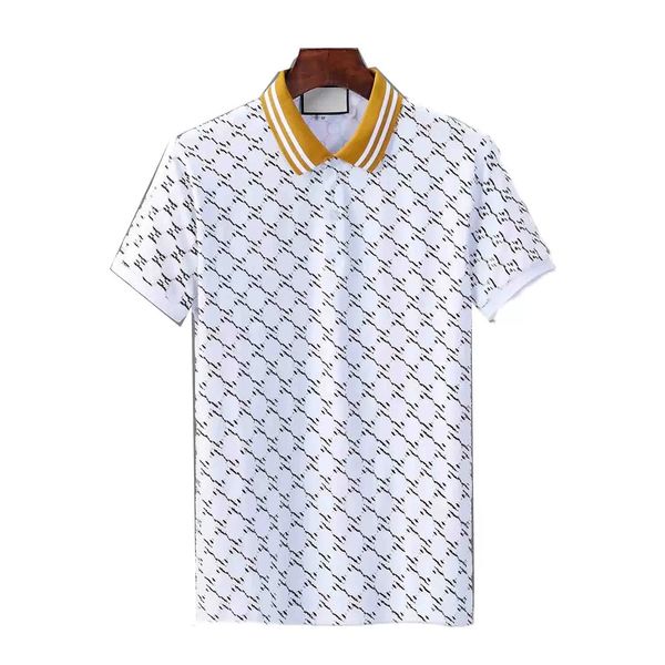 

2022 men's t-shirts polo brand t shirts designer man fashion clothing casual bresthable madusa chest letter short sleeve cotton men&#03, White;black