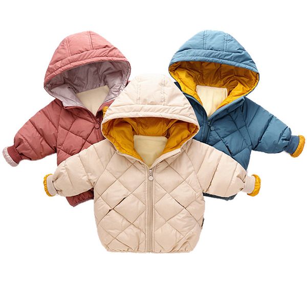 Ragazzi Giacche Bambini Capispalla con cappuccio Ragazze Abbigliamento caldo Baby Fashion Kids Zipper Coat 220826