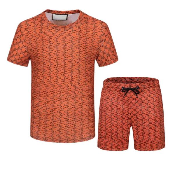 

fashion mens tracksuits set jogging summer t-shirts pants 2 piece outdoor sportswear street hip hop casual wear sports suit 2022ss, Gray