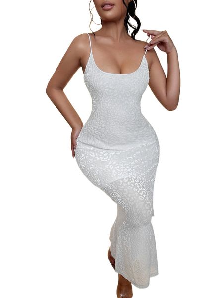 

leopard jacquard mermaid hem bodycon dress a6oe#, Black;gray
