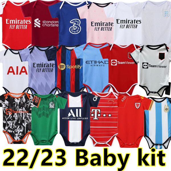 

22 23 baby kit soccer jersey 2022 2023 national team kids suit 6 to 18 months boys child sets home away football shirt uniform quality, Black;yellow