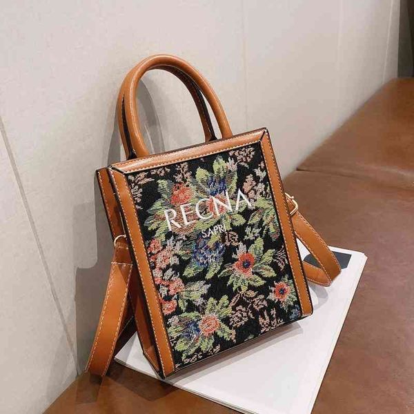 

tote bag women's embroidery new one shoulder portable canvas handbags design deals