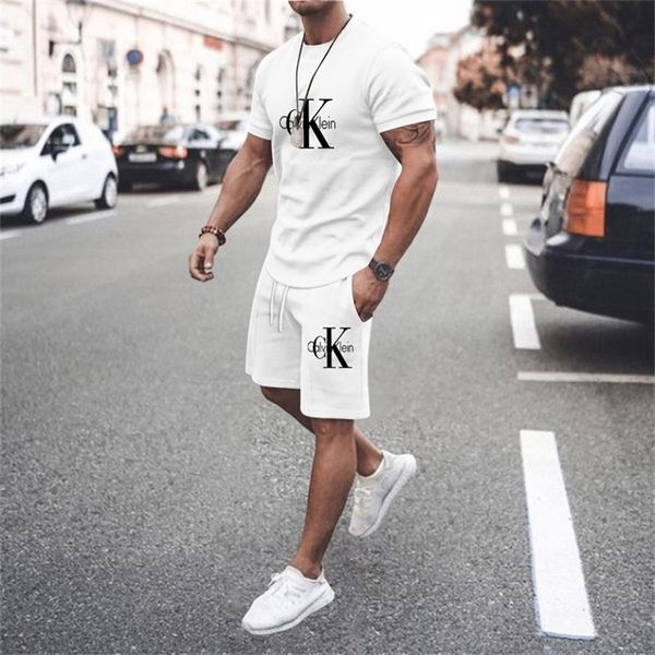 

summer men s mesh shorts set wo navy summer breathable oeck t shirt shorts brand running basketball short sleev 220624, Gray