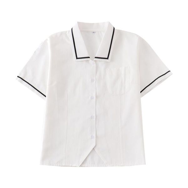 Roupas conjuntos de mangas curtas camisa de terno de marinheiro jk uniforme tops básicos vestido de escola japonesa para grils alta cintura de trabalho roupas de roupa
