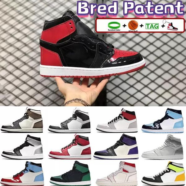 

bred patent aurora 1 basketball shoes mens 1s sneakers apricot orange cmft summit white mid se usa og tokyo silver toe black volt women trai