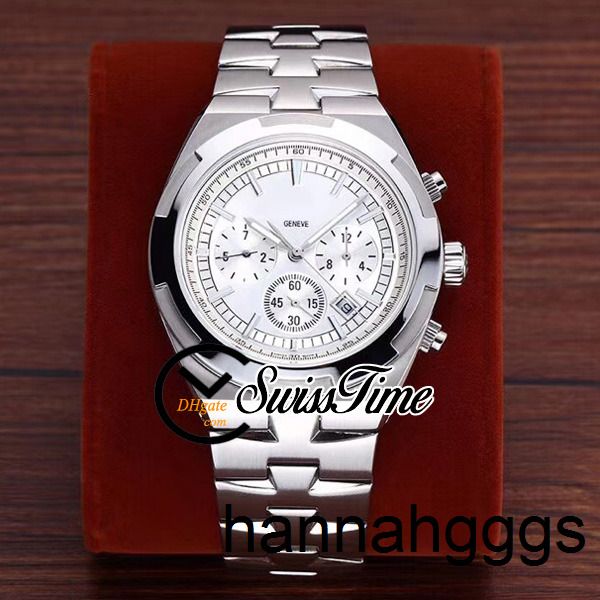 

sale new overseas 5500v/110a-b075 white dial a2813 automatic mens watch ss steel bracelet stvc no chronograph stvc watches swisstime. mha4, Slivery;brown