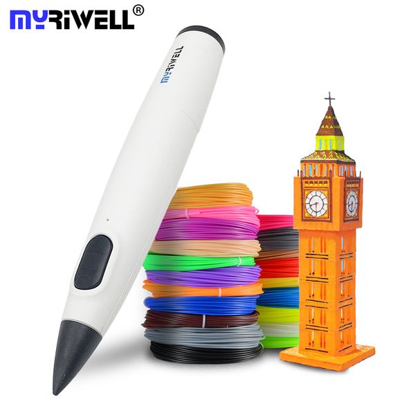 

myriwell 3d pen diy 3d printer low temperature 3d printing pen for kids with pcl filament 1.75mm christmas birthday gift 220428
