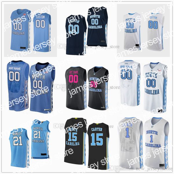 

2022 ncaa final four college north carolina jerseys tar heels basketball 5 armando bacot 2 caleb love 13 dawson garcia 45 brady manek 1 leak, Black