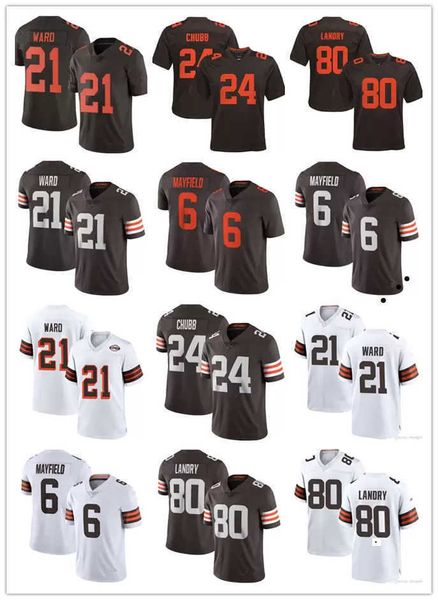 

football jerseys men women youth cleveland''browns''jersey 2 amari cooper 4 deshaun watson 21 denzel ward 6 baker mayfie, Black;red