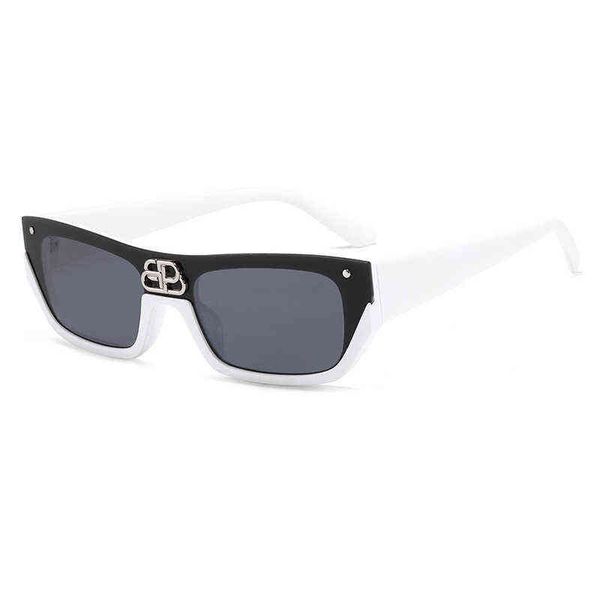 

2022 super trend polarized sunglasses fashion urban men's and women's color changing hip-hop glasses ldxf, White;black