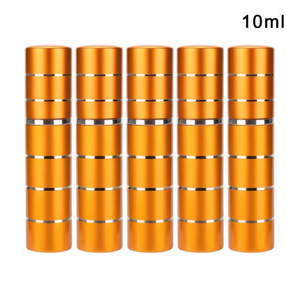 

gold 10ml line pattern perfume sub-bottling 5pcs