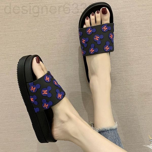 

designer sandals women's summer fashion lovely thick sole height outdoor comfort non-slip beautiful all-match beach slipper shoes, Black