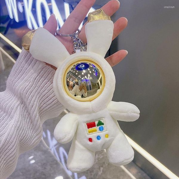 Portachiavi x7ya graziosa peluche astronauta spazio portachiavi per uomini accessori per auto anime borse scansione per bambino regalo per bambini adulto smal22