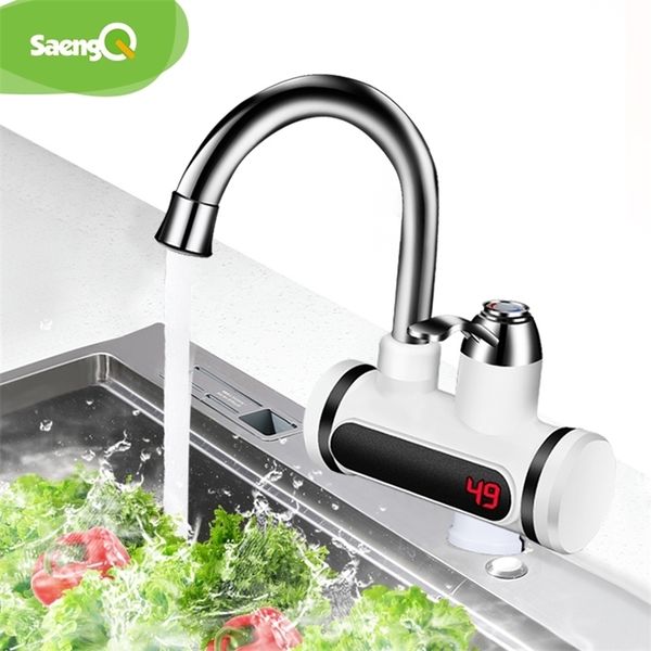 Display a temperatura saengq istantanea tocca di acqua calda senza serbatoio senza serbatoio cucina elettrica cucina istantanea riscaldamento dell'acqua del riscaldamento dell'acqua calda t200424