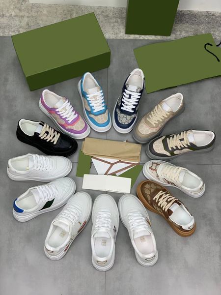 

designer sneakers print embossed casual shoes platform shoes men women web sneaker luxury retro thick sole trainers, Black